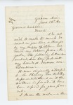 1862-06-28  Chaplain John Adams recommends promotion of a sergeant in Company A