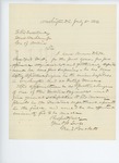 1862-07-14  Dr. George Brickett recommends Dr. F.H.G. Bradford for appointment as assistant surgeon