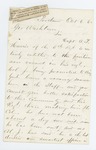 1862-10-06  F. R. Harris recommends promotion of Captain A.P. Harris