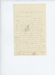 1862-10-18  Zenas Cook writes regarding deserter Thomas Lawry