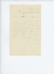 1862-11-01  Zenas Cook updates General Hodsdon on the search for deserter Thomas Lawry