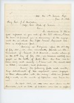 1863-01-03   Fragment of the summary of engagements written to Brigadier General John Hodsdon