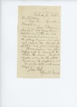 1863-01-15  Byron Verrill requests state bounty for George E. Morgan of Company C