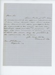 1863-04  Edward Fox recommends Levi Hall for promotion to Governor Coburn