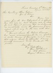 1863-04-13  Surgeon Francis Warren recommends appointment of Dr. Mansen as assistant surgeon