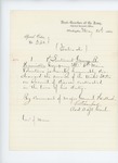 1863-05-25  Special Order 234 honorably discharging Lieutenant George Kenniston