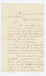 1863-06-15  William Merrill requests a recommendation to join the Invalid Corps
