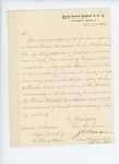 1863-09-12  Assistant Surgeon J.W. Merriam writes General Hodsdon regarding extension of furlough for Prentiss M. Cousens