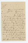1863-10-13   S.D. Wadsworth requests a description of his brother John, who was killed at Gettysburg, so he may identify his remains