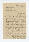 1864-02-11  Chaplain John R. Adams recommends Davis K. Merrill of Company E