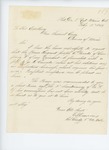 1864-02-12  Colonel Edwards requests a pass to Canada for Sergeant Joseph C. Paradis