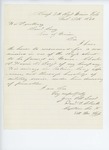 1864-02-15 Captain Daniel Clark of Company K recommends Sergeant Charles E. Harris for commission by Daniel Clark