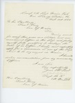 1864-02-16 Sergeant Charles Harris applies for a commission in a new regiment by Charles Harris