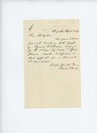 1864-04-02  Baker & Weeks inquire about proof of service for Cyrus W. Brown