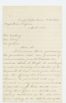 1864-04-06  Joseph Leavitt of Company G requests a commission