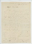 1864-04-13  James W. Adams inquires about a transfer to a new regiment