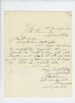 1864-04-20  Captain E. Robinson requests a copy of the first muster roll of Company C