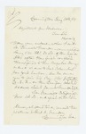 1864-05-30  Mrs. A. Munson writes Adjutant General Hodsdon regarding Lieutenant Samuel Munson
