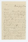 1864-07-11  Mrs. George Tappan requests aid for herself and children as her husband deserted her