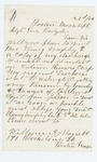 1864-09-23  Henry Murphy of Company E requests a copy of his discharge papers be sent to William Bassett of Boston