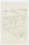 1864-10-05  S.L. Johnson requests an appointment as Lieutenant in the Sharpshooters regiment