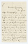 1864-10-06  Private David Barry, formerly Company F of the 5th Maine Regiment, requests his discharge papers