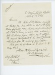 1866-07-10  Eli C. Kinsley requests discharge papers for John Glidden