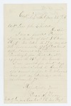 1865-01-23  Oren S. Brown requests his discharge