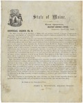 General Order Number 8, April 1861 by Israel Washburn Jr. and John L. Hodsdon