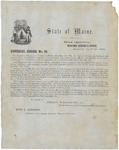 General Order Number 12, April 1861 by Israel Washburn Jr. and John L. Hodsdon