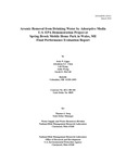 Arsenic Removal From Drinking Water by Adsorptive Media : U.S. EPA Demonstration Project at Spring Brook Mobile Home Park in Wales, ME : Final Performance Evaluation Report by Jody P. Lipps, Abraham S.C. Chen, Lili Wang, Anbo Wang, and Sarah E. McCall