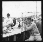 Rockland Seafood Festival, 1958 - Sea Queen Finalist Serving Lobster by Maine Department of Sea and Shore Fisheries