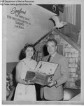 Eastern States Exposition 1960-1965 - Maine Sea Queen and Official With Box of Seafood