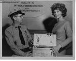 Eastern States Exposition 1960-1965 - Maine Sea Queen and Official With Box of Seafood by Maine Department of Sea and Shore Fisheries
