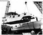 O.A. Harkness - Hull and Superstructure of Vessel Are Seperated by Maine Department of Sea and Shore Fisheries