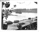 Pier, Traps and a Boat by Department of Sea and Shores Fisheries