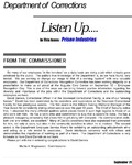 Listen Up, September 1998 by Maine Department of Corrections