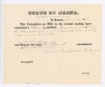 1849 Resolves and Documents Related to the Introduction of Slavery In New Territories by Maine Legislature