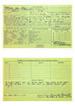 Brackett, Bertha - Civil Defense Registration Card, Falmouth, Maine by Berth W. Brackett and Maine Office of Civil Defense