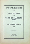Falmouth, Maine Town Report 1922 by Town of Falmouth, Maine