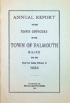 Town Report of Falmouth Maine 1924
