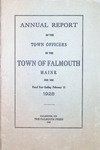 Town Report of Falmouth, Maine 1928