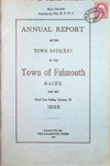 Falmouth Maine Town Report 1933