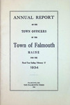 Falmouth Maine Town Report 1934 by Town of Falmouth, Maine
