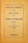 Falmouth Maine Town Report 1935 by Town of Falmouth, Maine