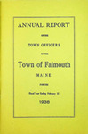 Falmouth Maine Town Report 1938 by Town of Falmouth, Maine