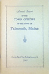 Falmouth Maine Town Report 1949 by Town of Falmouth, Maine