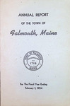 Falmouth Maine Town Report February 1954