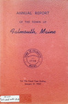 Falmouth Maine Town Report 1954A