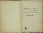 Church Records: First Regular Baptist Church of Fayette Vol. 2 1848-1852 by First Regular Baptist Church of Fayette